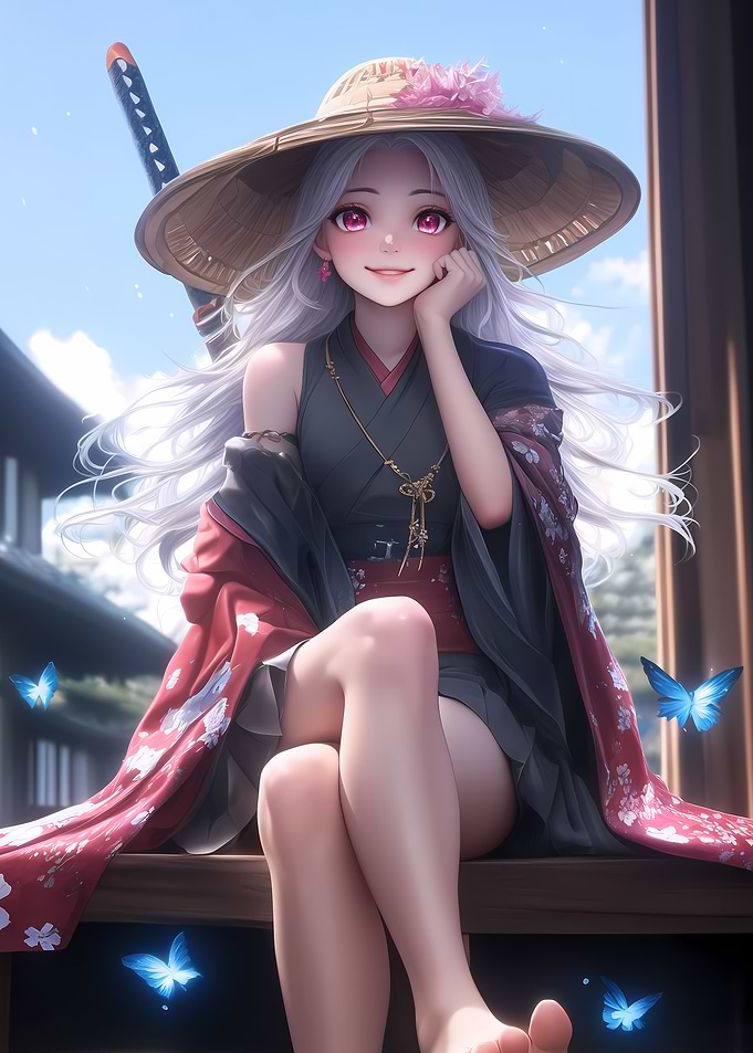 Samurai Girl Butterflies