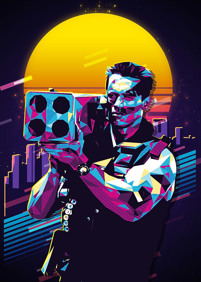 retro vintage movie poster