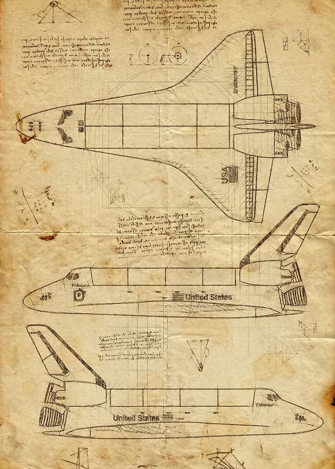 drawings of a shuttle