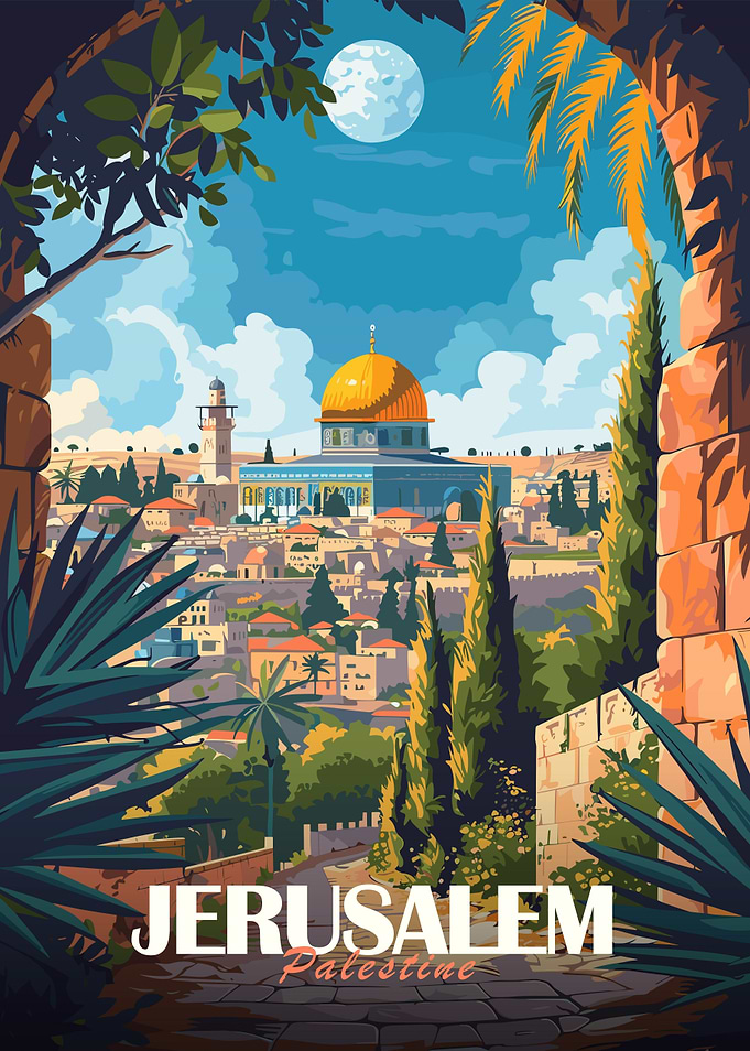 Jerusalem Travel Poster