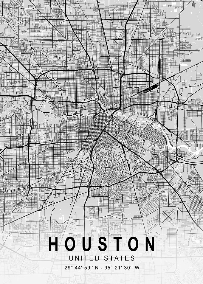 Houston Light Map