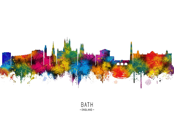 Bath England Skyline
