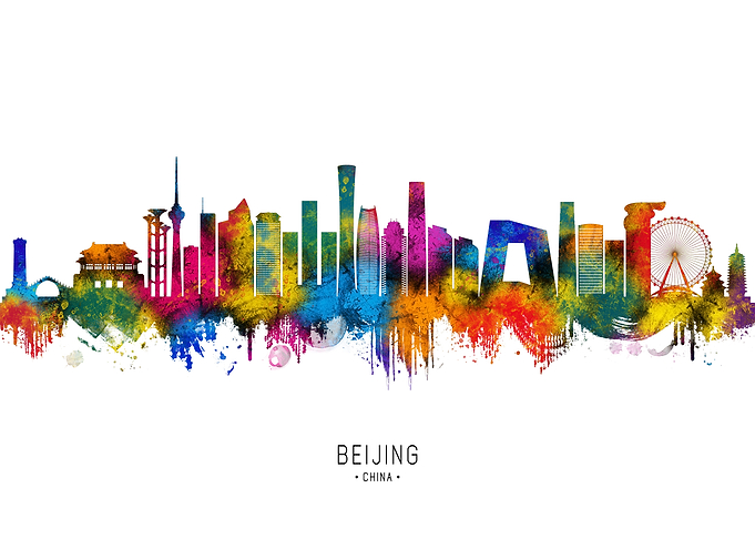 Beijing China Skyline