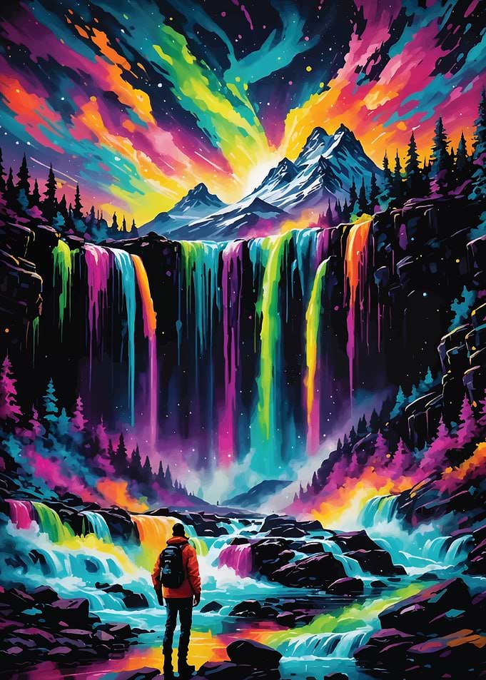 Magical night painting
