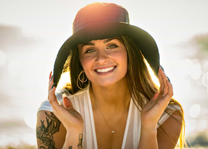 Woman smile