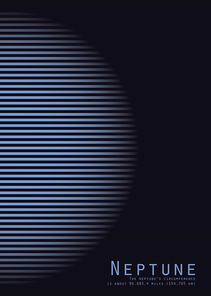 Optical illusion Neptune
