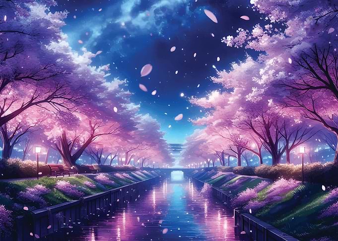Japan Sakura Landscape