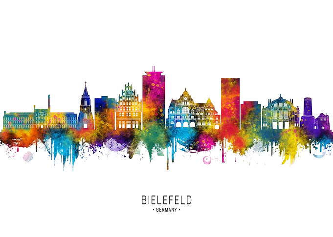 Bielefeld Germany Skyline