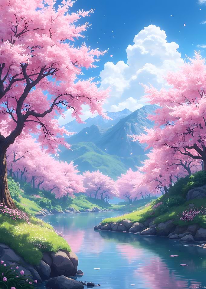 Anime Japan Cherry Blossom