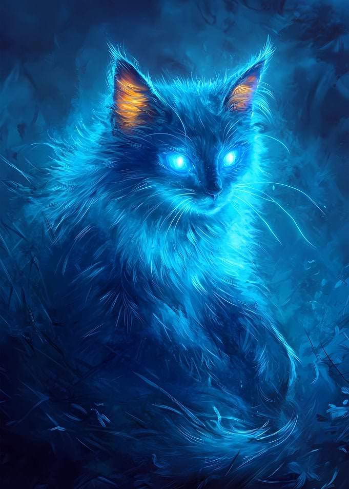 neon cat