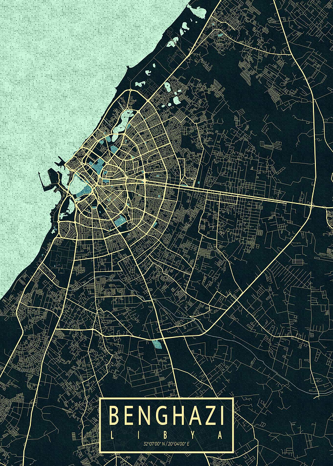 Benghazi City Map Summer