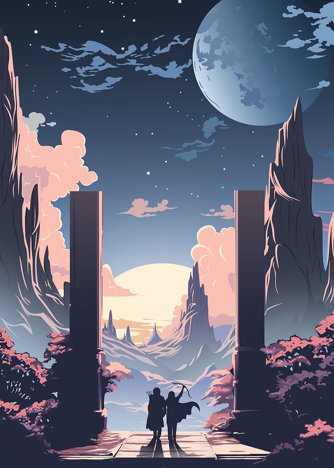 romantic archer silhouette