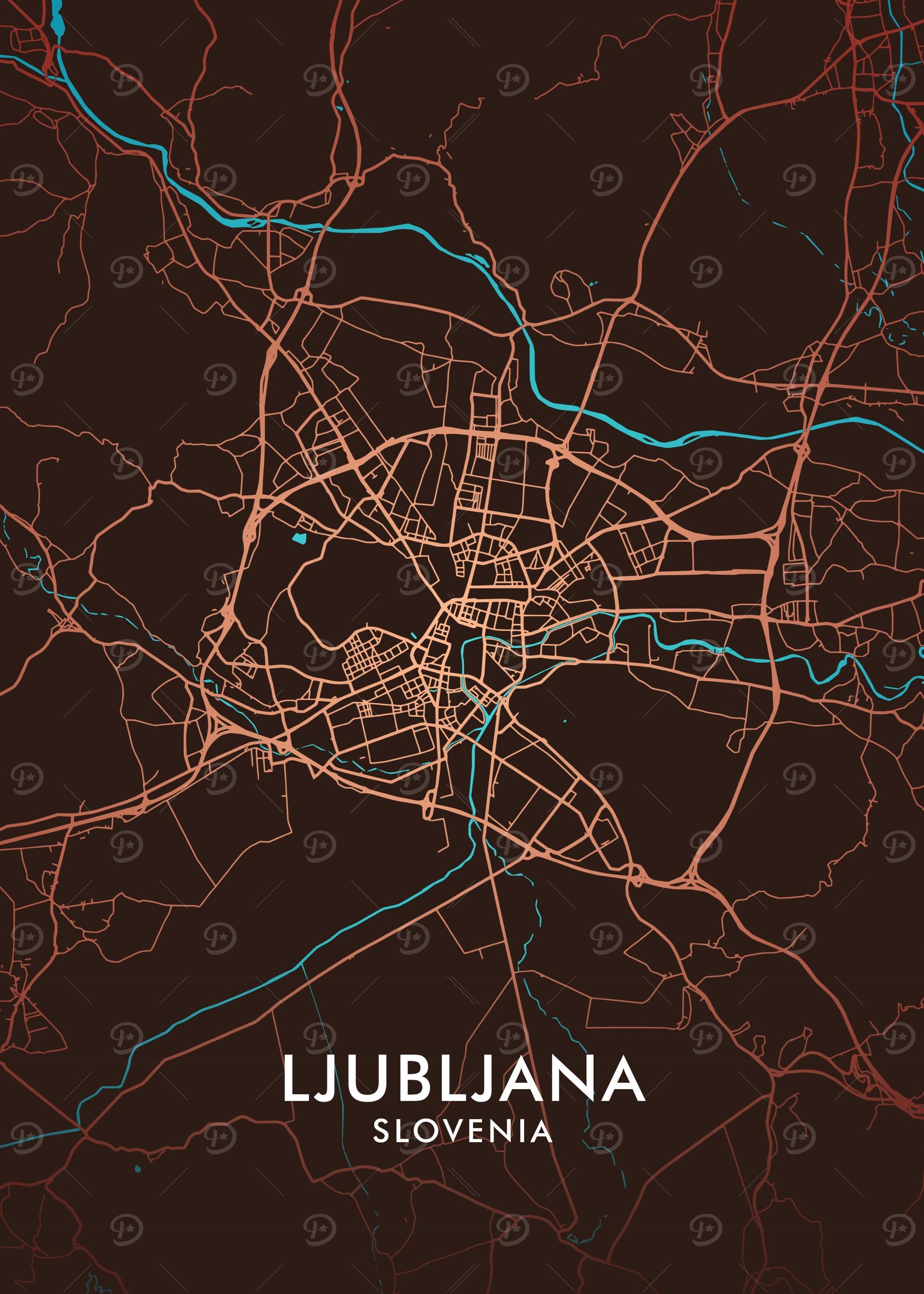 Ljubljana City Map