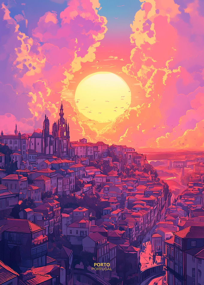 Afternoon Sunset in Porto