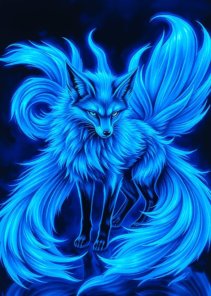 Power Kitsune Fox Neon