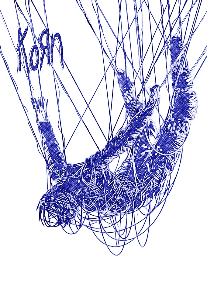 Korn ballpoint pen drawing
