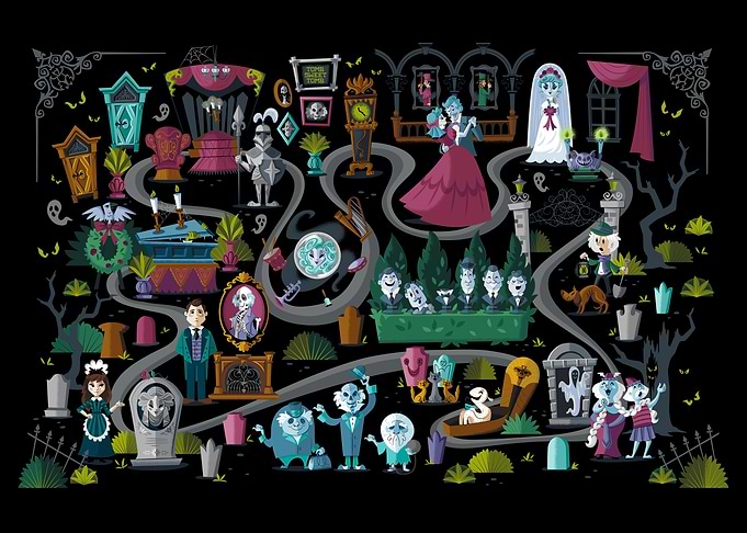 Haunted Mansion Map