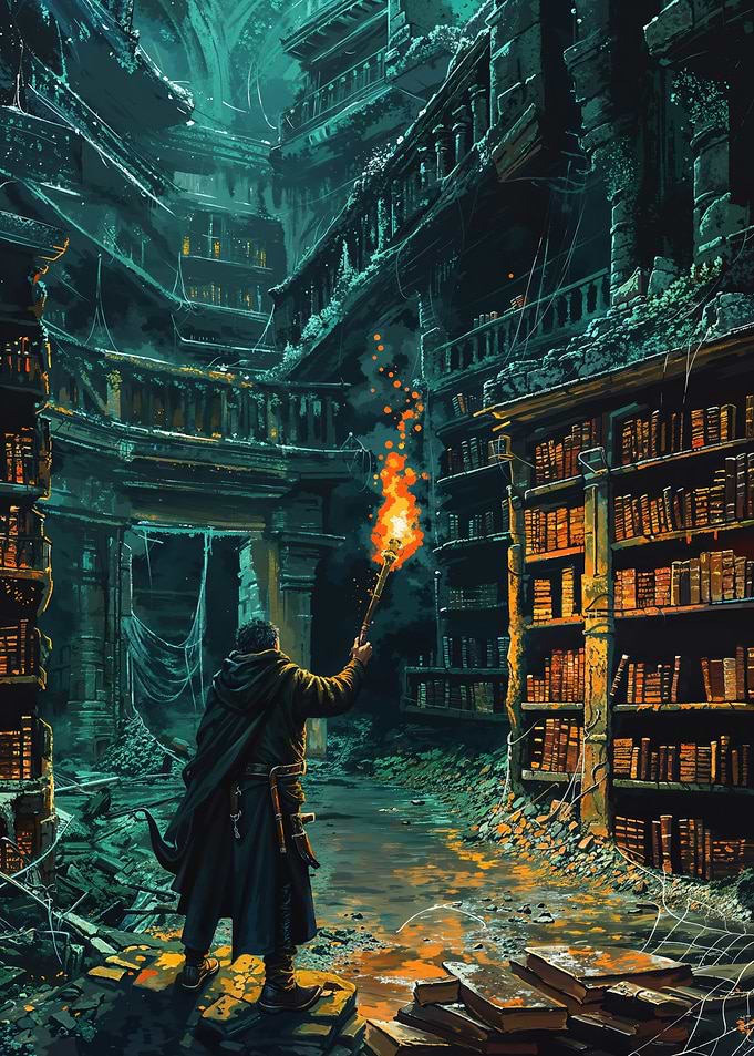 Ruined Library Exploration