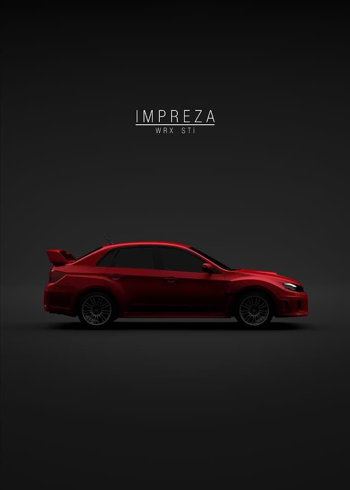 2011 Impreza WRX STi Red