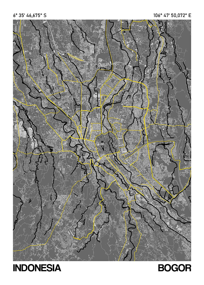 Bogor Map Poster