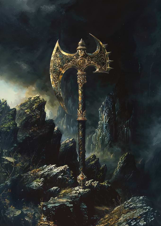 Ornate Golden Axe