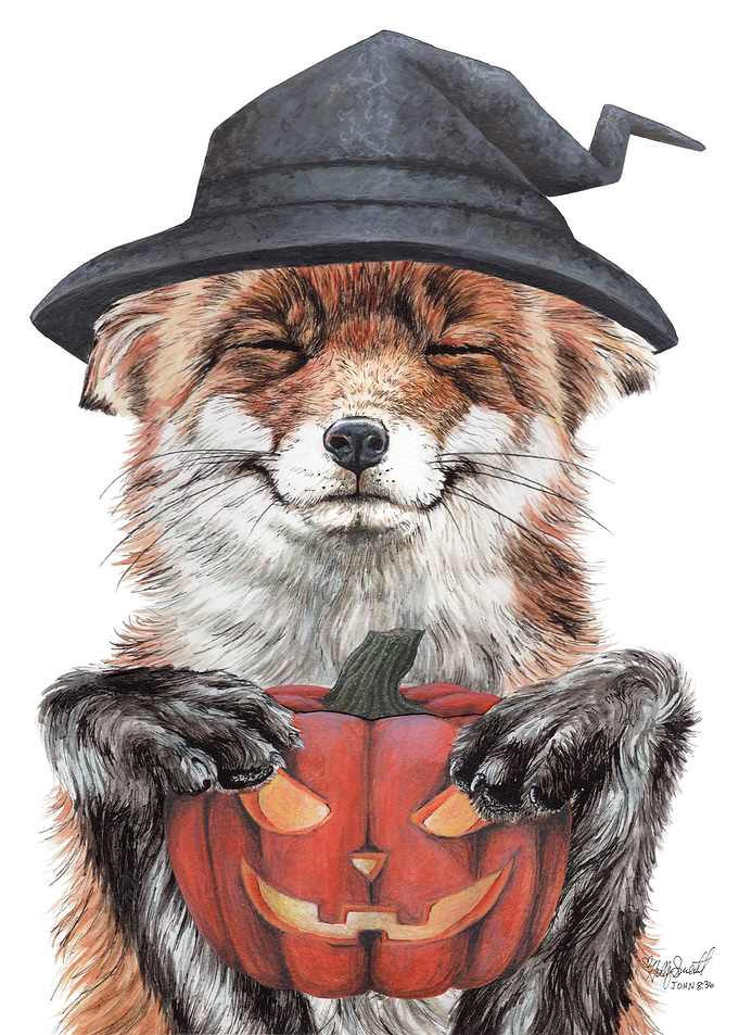 Morning Fox Halloween