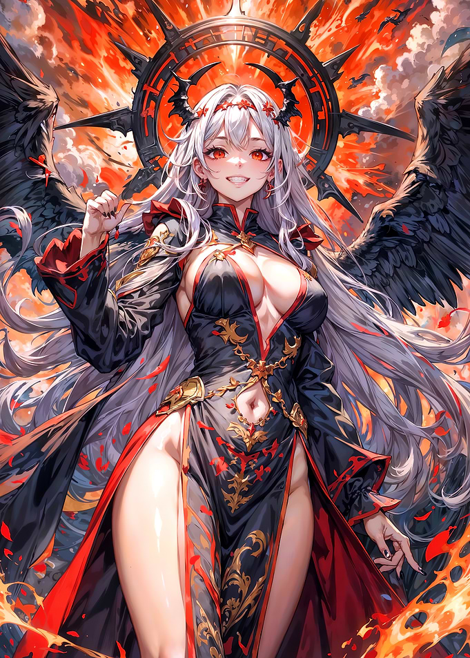 Angel with Black Wings