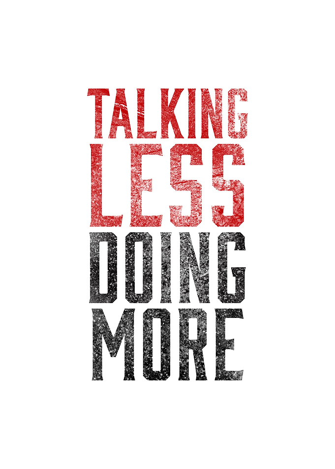 Talking Less poster