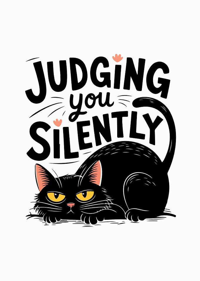 Cat Judging Silently
