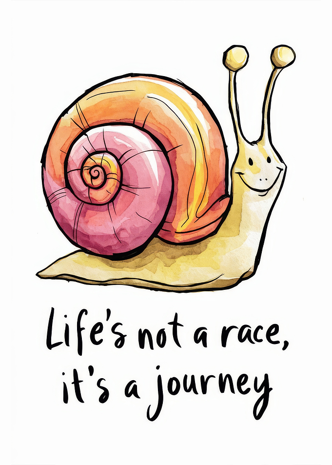 Snail Journey Watercolor