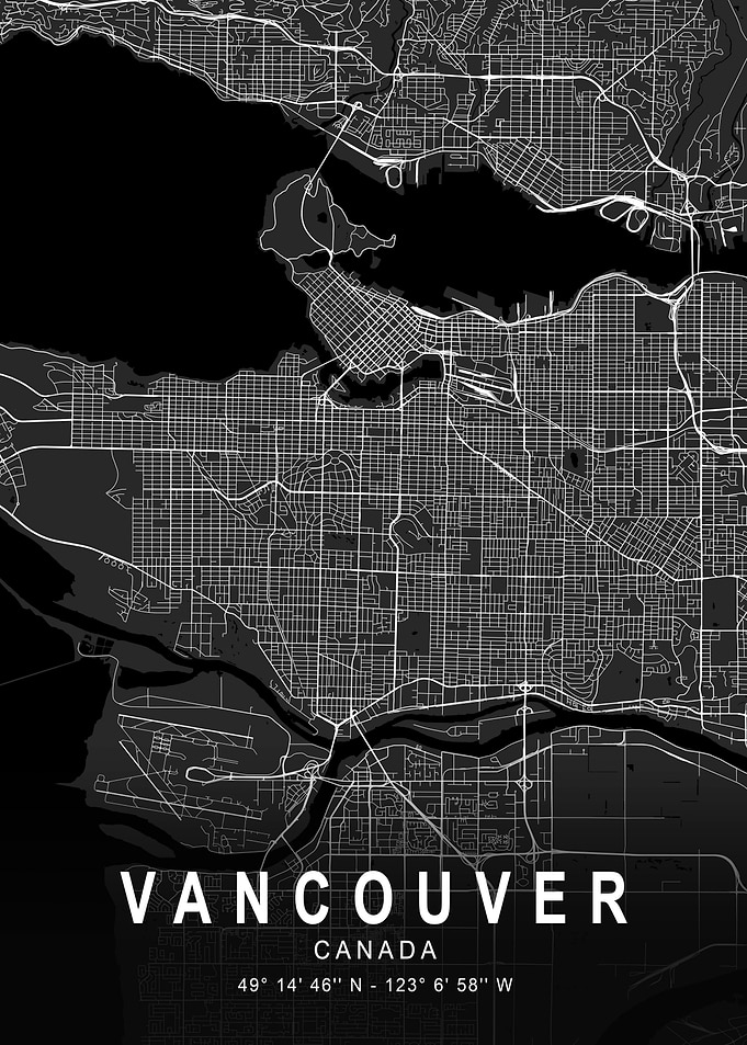 Vancouver Dark Map