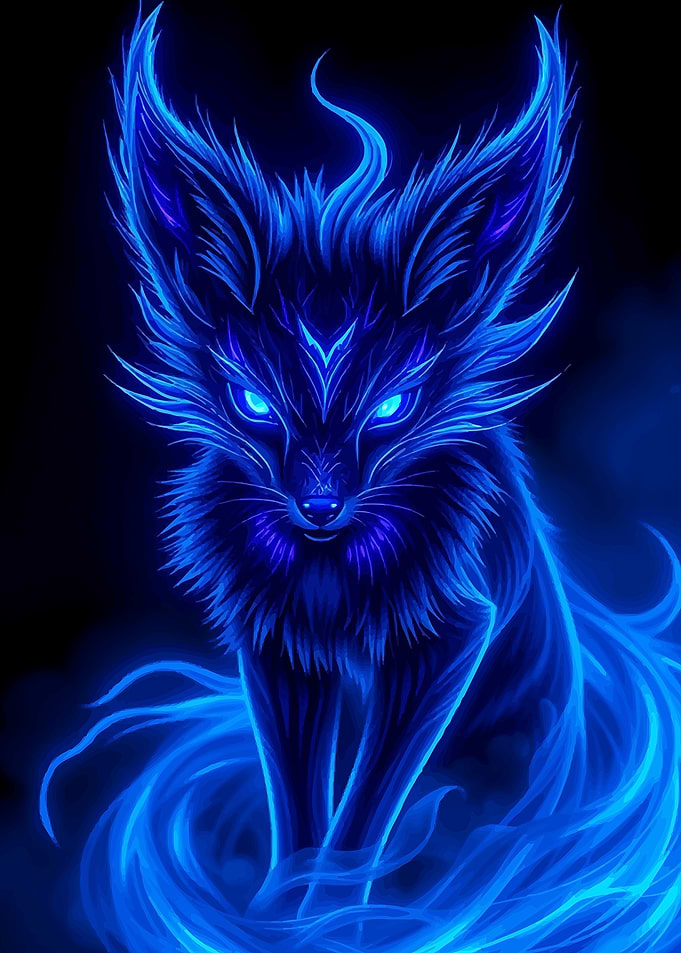 Blue Fire Fox