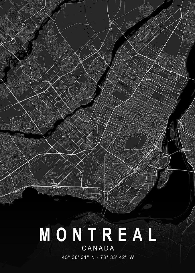 Montreal Dark Map