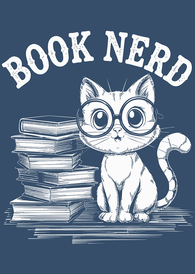 Book Nerd Cat