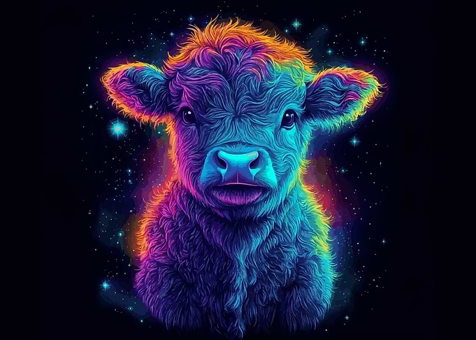 cute baby highland cow