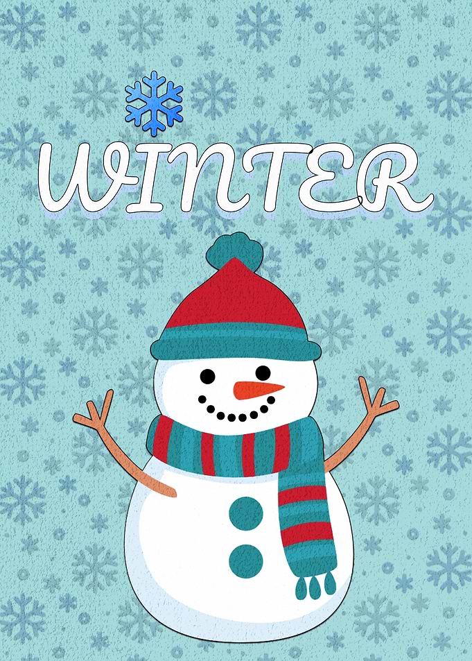 Winter Snowman Illustration