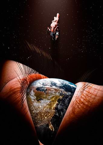 Earth in Eyeball