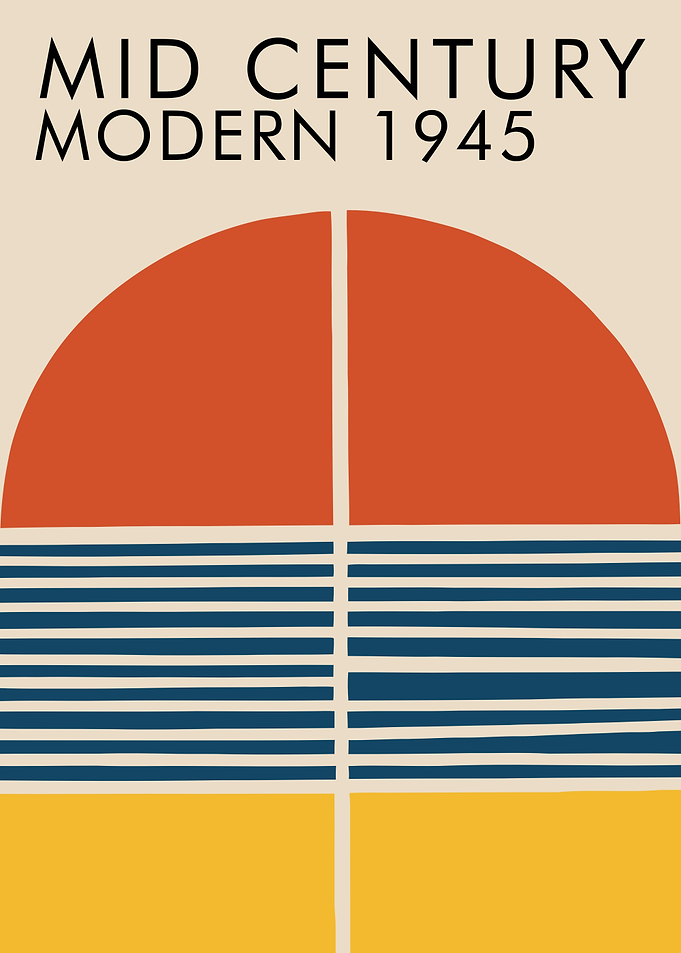 Mid Century Modern Art Print