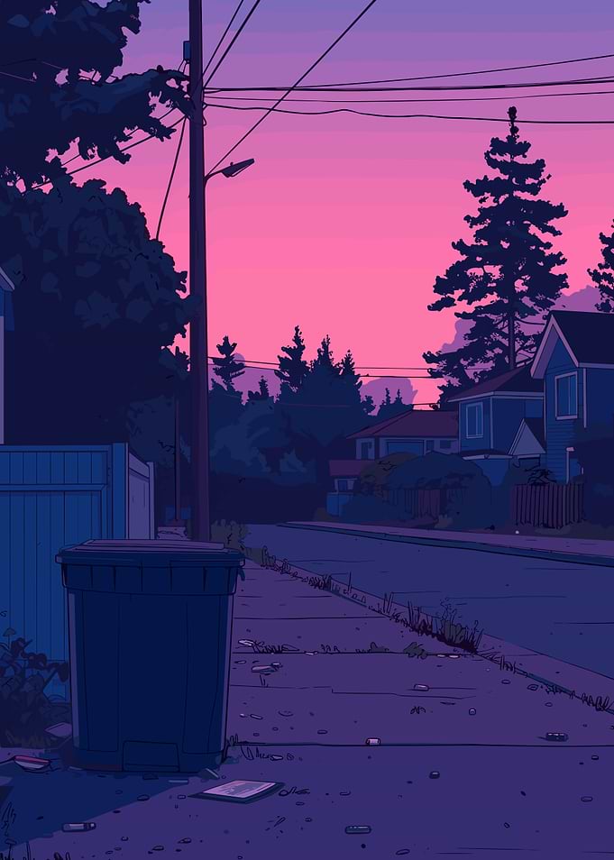 Suburban Sunset