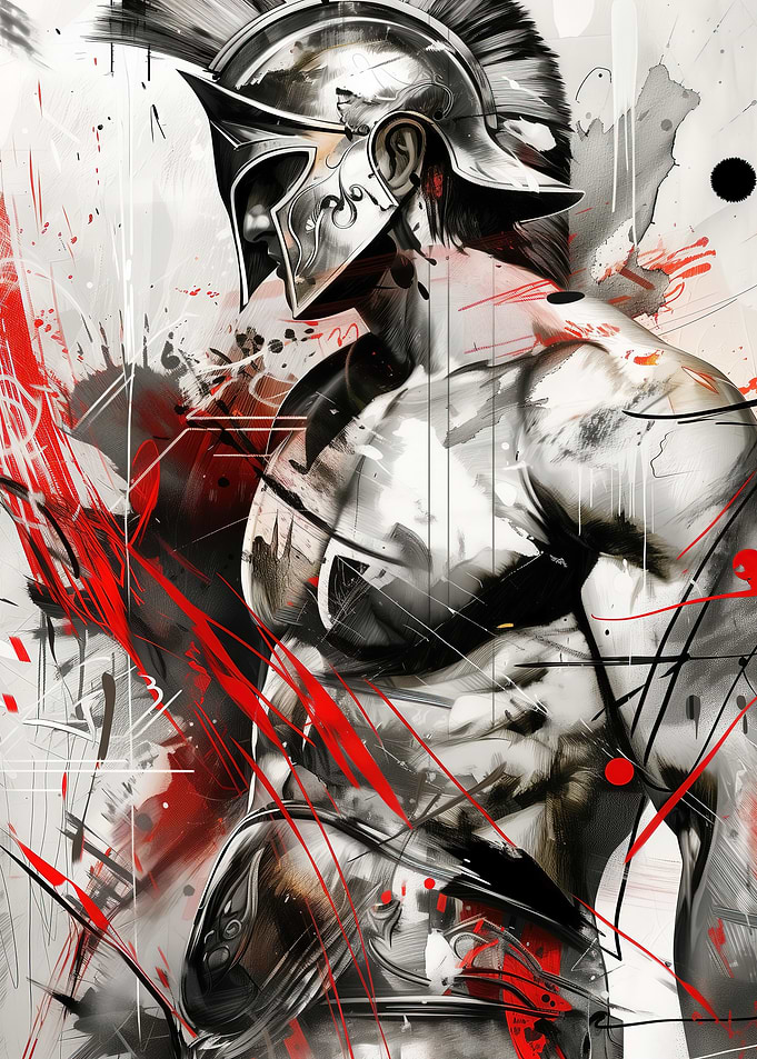 Spartan Warrior Art