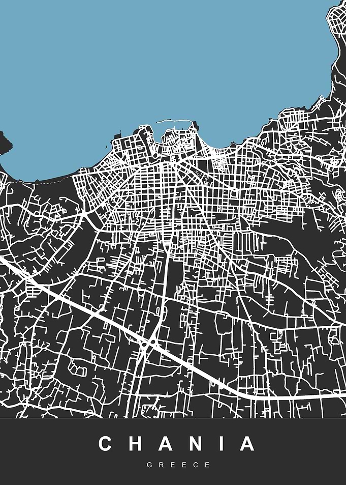 MAP CHANIA GREECE