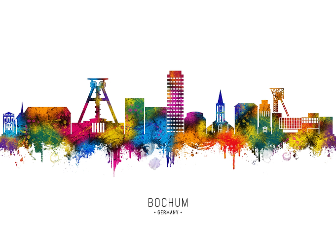 Bochum Germany Skyline