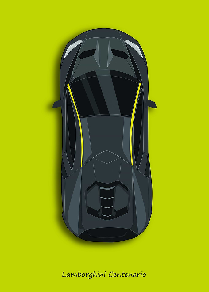 Lamborghini Centenario Top View