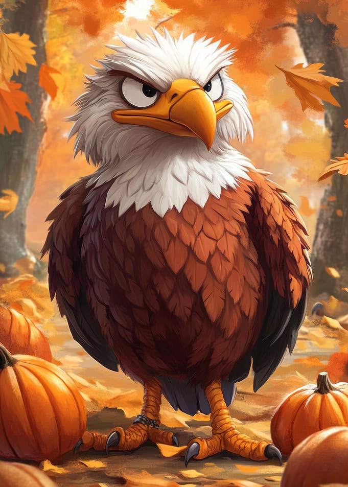 Angry Eagle Illustration