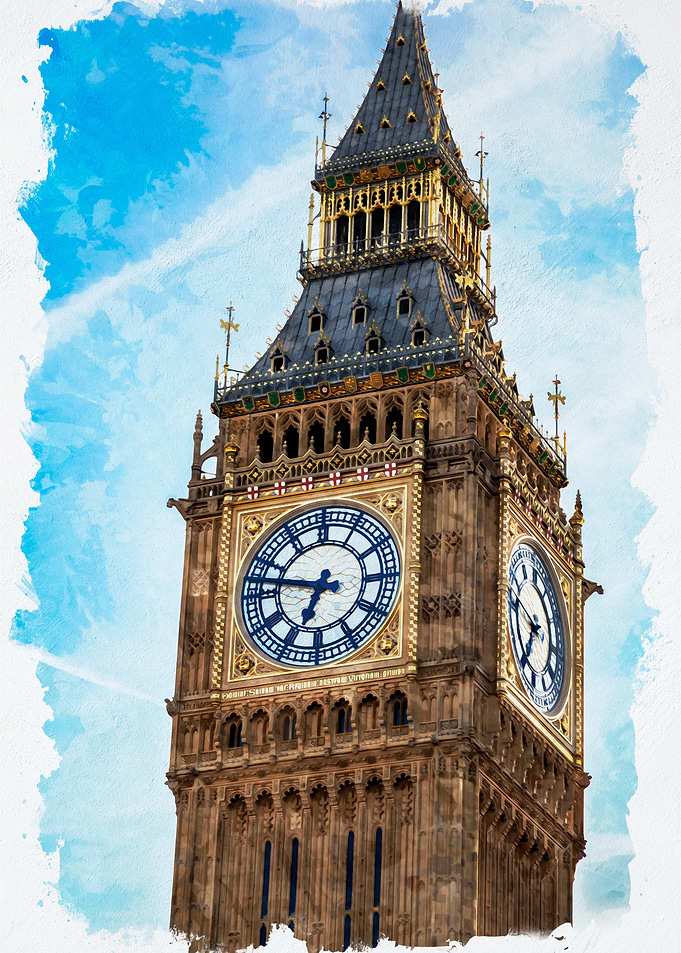 Big Ben Watercolor