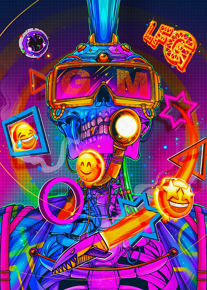 Skull with Emojis