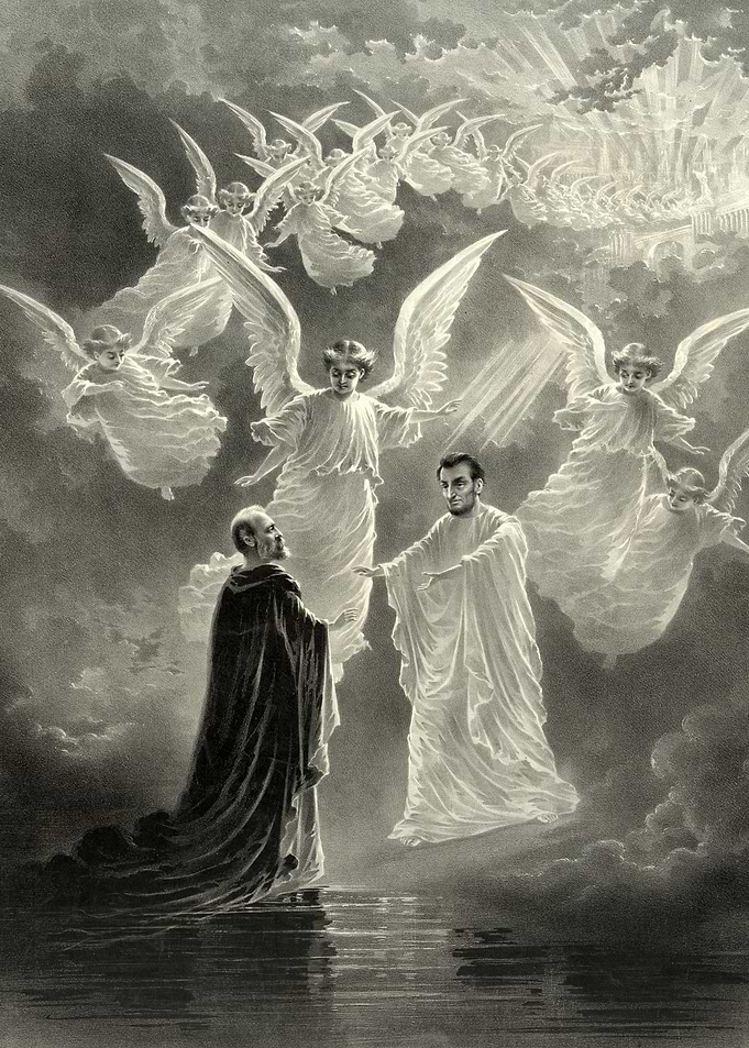 Angels Welcoming a Man