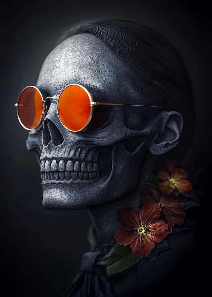 Mexican floral Skull