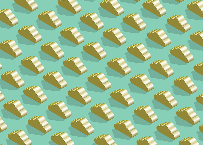 Gold Cloud Pattern