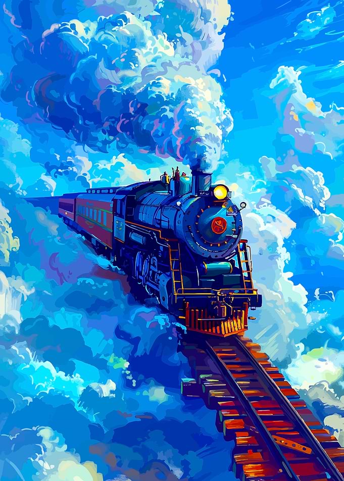 Steam Train in the Clouds